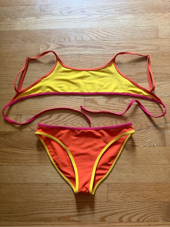 Skatie Other - Skatie Two Tone Orange & Yellow Bikini Set